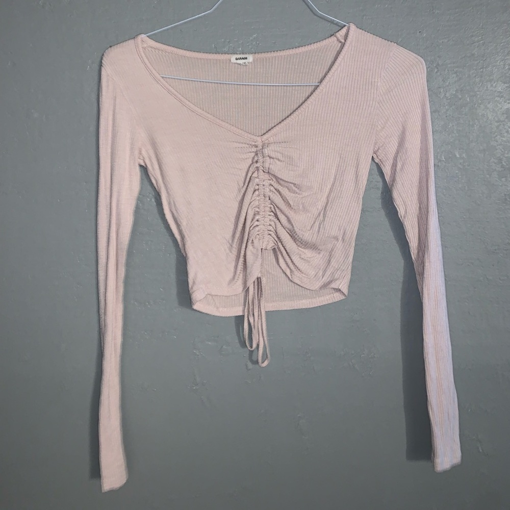 lavender garage cropped long sleeve